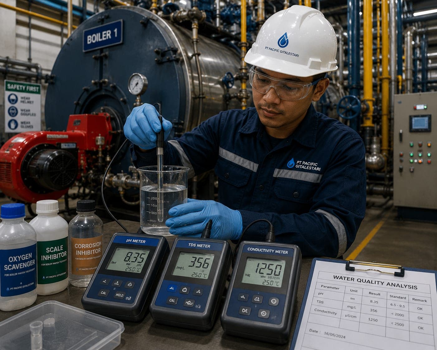Implementasi Boiler Water Treatment pada Pabrik Gula di Jawa Tengah