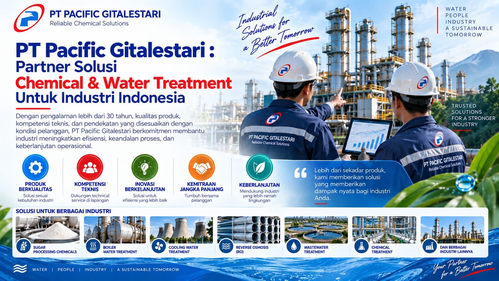 PT Pacific Gitalestari : Partner Solusi Chemical & Water Treatment Untuk Industri Indonesia